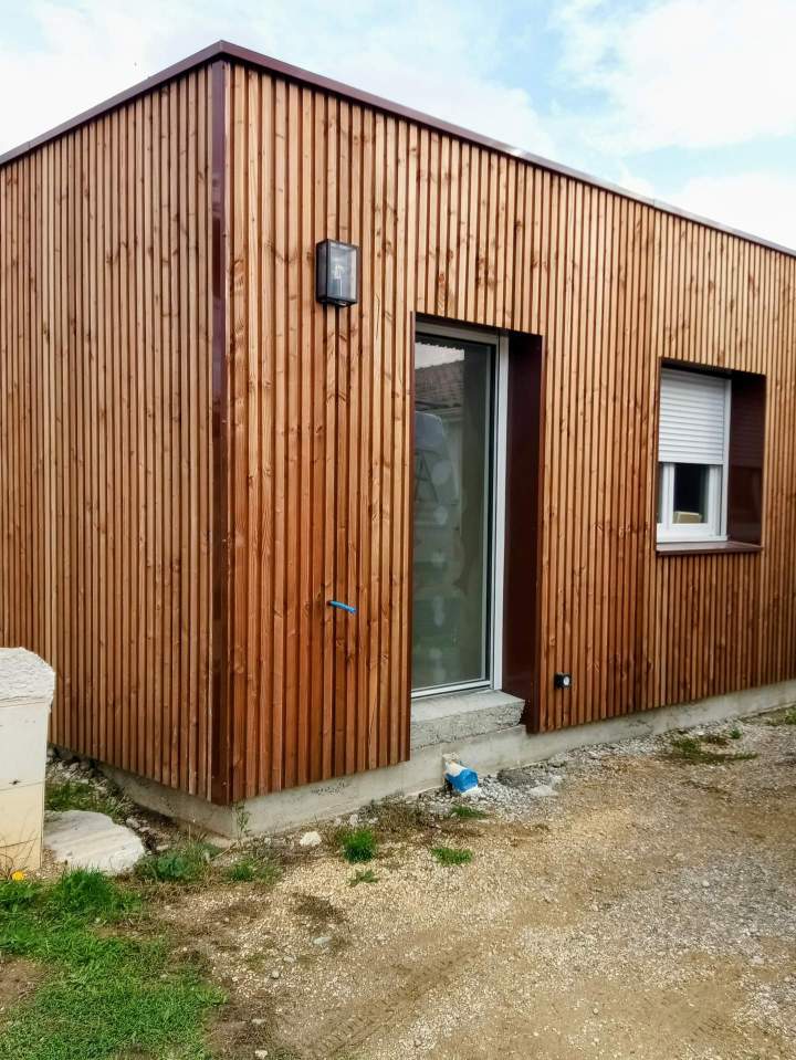 Extension bardage bois